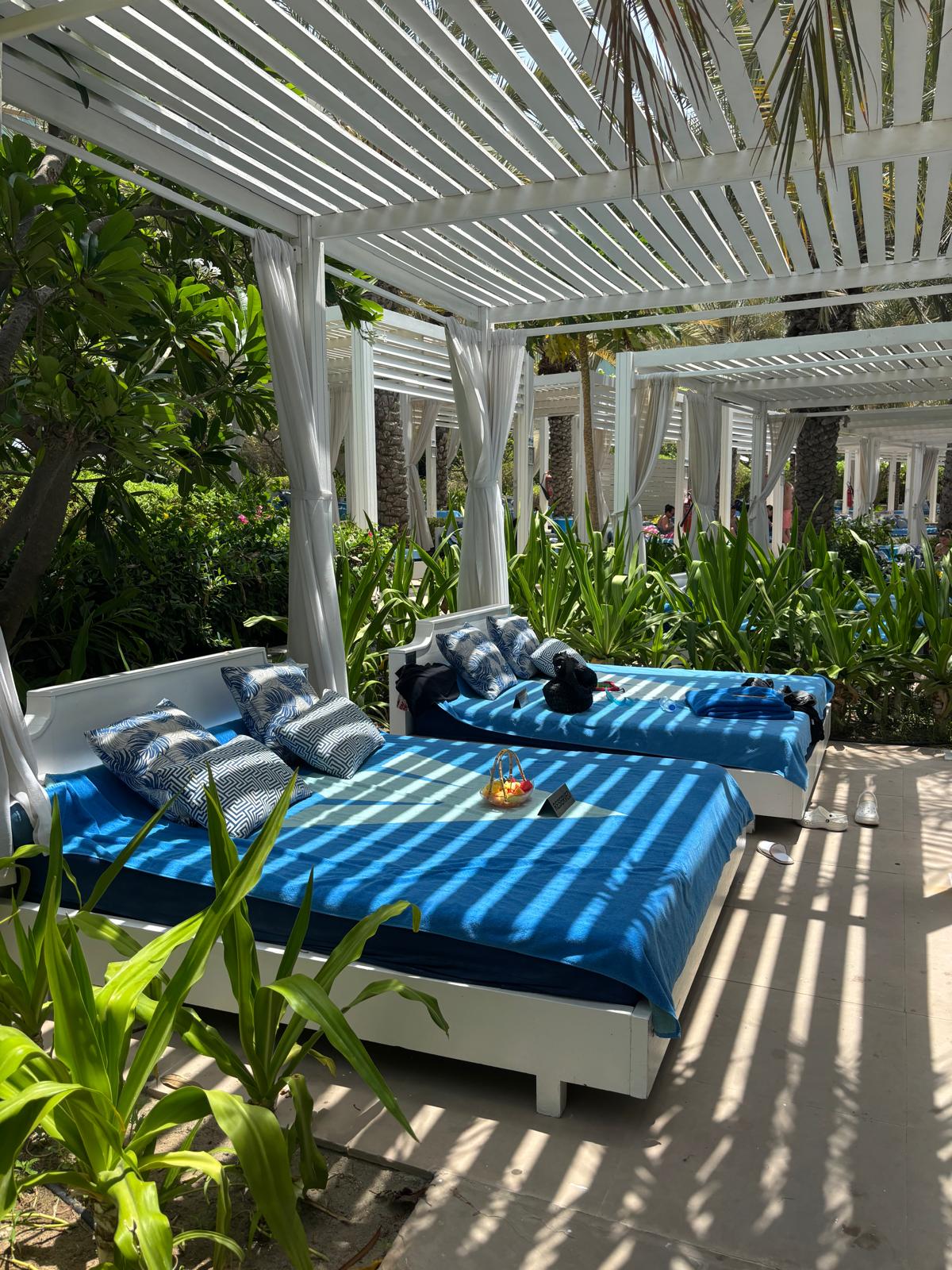 Luxury cabanas in Dubai